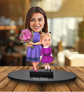 Kişiye Özel Anne Tasarımlı Karikatür Biblo 206