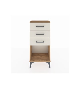 Arges Komodin 3 Çekmeceli 44x30x96 Çam-Aytaşı
