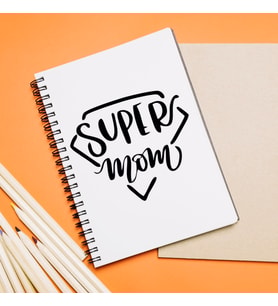 Süper Anne Tasarımlı Defter