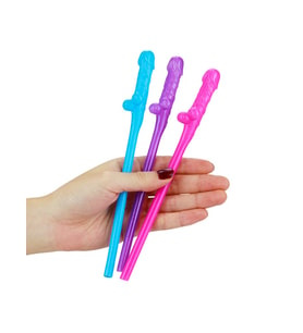 Censan Jokes & Parties Original Willy Straws - Pack of 9 Dildo Pipet