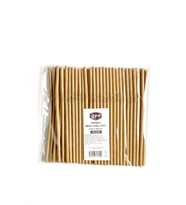 Roll-Up Doğaya Dönüş Ekolojik Doğal Körüklü Kraft Kağıt Pipet - 6 mm. - 19.5 Cm. - 100'lü Paket