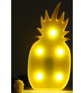 Ananas Tasarımlı LED Dekoratif Masa ve Duvar Lambası (Krem)