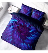 MonoHome Purple Energy 3D Pamuk Saten Çift Kişilik Nevresim Takımı (Çok Renkli)