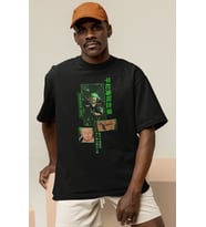 Roronoa Zoro Baskılı Unisex Oversize One Piece Anime Karakter Tişört