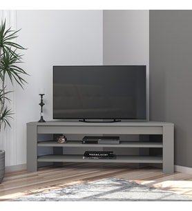 TV Sehpası Köşe Gri 120 cm