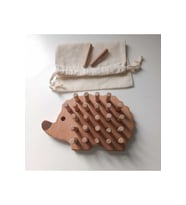 Moccotoys Tak Çıkar Ahsap Kirpi & Montessori & Masif Ahşap