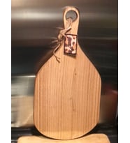 Kestane Ağacı El Yapımı Kesme Tahtası , Peynir Tabağı , Supla , Sunum Tabağı 40x22 cm