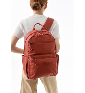 Orta Boy Sırt Çantası Ultra Hafif Çok Cepli Kiremit (Model:571-13-9B)