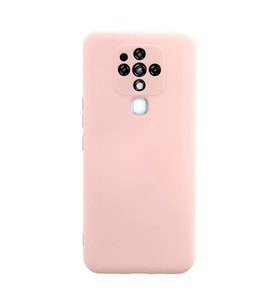 Tecno Camon 16 Kılıf Nano içi Kadife Silikon - Pudra