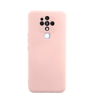 Tecno Camon 16 Kılıf Nano içi Kadife Silikon - Pudra