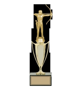 ODAK KUPA - Figürlü Kupalar - Okçu Figürlü Kupalar FG-039 B - 33 cm