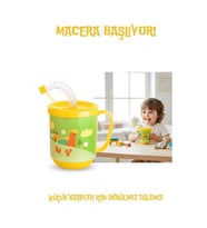 Mulvxarb  Arb02 Premium Pipetli Çocuk Bardağı 350 Ml -Alıştırma Bardağı Ve Suluk  (Mulvix)