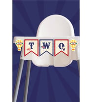 Lunapark Temalı TWO Banner *Kalın Kağıt