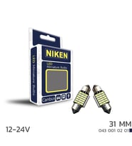 Niken Led Ampul Sofit Canbus Led 31Mm 12-24V (Karışık)