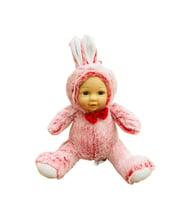 Bebek Yüzlü Peluş Tavşan 45 Cm Kırmızı (Karışık)