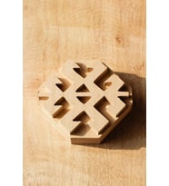 Akrep Desen Geleneksel Halı Kilim Motifi Ahşap Baskı Kalıbı