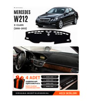MERCEDES W212 (2010-2013) Uyumlu Torpido Örtüsü Torpido Kılıfı - Siyah