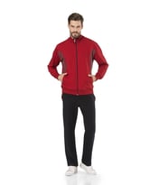 Pierre Cardin Fermuarlı Erkek Eşofman Takım (Bordo)
