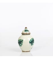 Vitale Yaprak Desenli Şah Küp Yeşil 21 cm AK.NRH0088