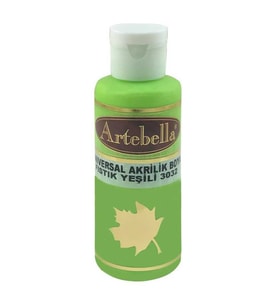 Fıstık Yeşili Akrilik Boya Artebella Fıstık Yeşili Akrilik Boya 3032 Fıstık Yeşili 130 ml (Karışık)