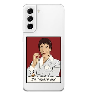 Samsung Galaxy S22 Uyumlu Scarface Tony Montana Tasarımlı Şeffaf Telefon Kılıfı