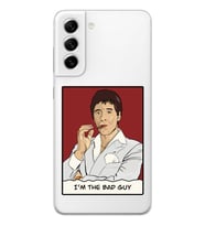 Samsung Galaxy S22 Uyumlu Scarface Tony Montana Tasarımlı Şeffaf Telefon Kılıfı