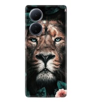 Vivo V29 Lite Kılıf Desenli Silikon Leon Flowers 1333