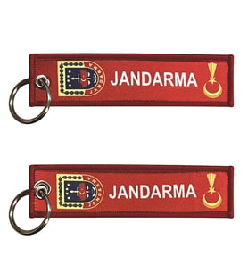 Kumaş Anahtarlık Kırmızı "Jandarma"