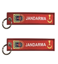 Kumaş Anahtarlık Kırmızı "Jandarma"