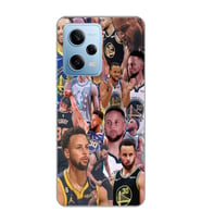 Redmi Note 12 Pro 5G Uyumlu Steph Curry Kolaj Tasarımlı Şeffaf Telefon Kılıfı