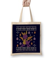 Spyro The Dragon Christmas Knit Bez Çanta Uzun Saplı