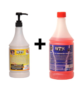 Ponza'lı (Talaşlı) El Temizleme Kremi (Sabunu) 1 kg & Ağır Yağ Sökücü Konsantre (1/5) 1 Litre