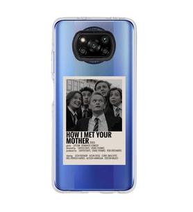 Poco X3 PRO / X3 NFC Uyumlu How I Met Your Mother Tasarımlı Şeffaf Telefon Kılıfı