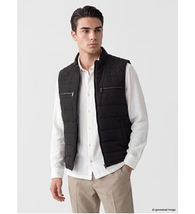 LCWAIKIKI Classic Haki Regular Fit Dik Yaka Erkek Şişme Yelek