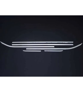 OPEL CORSA E UYUMLU CAM ÇITASI 6 PARÇA 2015-2019 PASLANMAZ KROM