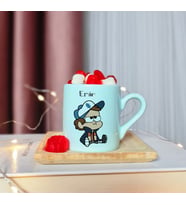 Mabel & Dipper Tasarımlı Kişiye Özel Yeşil Türk Kahvesi Fincanı