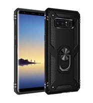 Galaxy Note 8 Kılıf Zore Vega Yüzüklü Standlı Zırh Kılıf (Siyah)