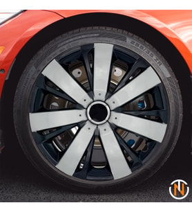 Mazda Premacy 15 İnç Jant Kapağı (Takım) Siyah Gri C109