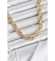CM Kalın Burgu Model Gold Renk 60 cm Kadın Kolye TJ-BKO11129