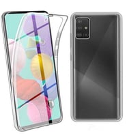 Galaxy M51 Kılıf Zore Enjoy 360 Derece Tam Kaplayan Silikon Kılıf (Renksiz)