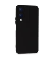 Vivo Y17S Kılıf Nano içi Kadife Silikon - Siyah