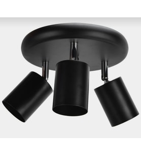 MYLİGHTS  MODERN SPOR LED SPOT AVİZE  HAREKETLİ GÜNIŞIĞI LED AMPULLÜ (Siyah)
