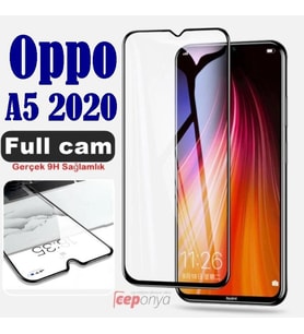 Oppo A5 2020 Kenarları Kırılmaya Dayanıklı Cam Ekran Koruyucu