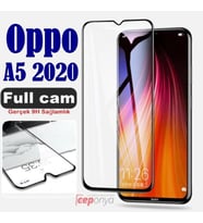 Oppo A5 2020 Kenarları Kırılmaya Dayanıklı Cam Ekran Koruyucu
