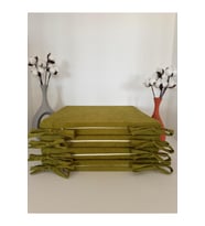 40CMX40CM+4CM 4'LÜ SÜNGERLİ SANDALYE MİNDERİ ÇIKARILABİLİR KILIF BAĞCIKLI
