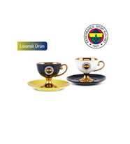 x Fenerbahçe Lisanslı 2 Kişilik Kahve Fincan Takımı 80 ml
