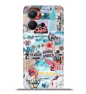 Vivo Y36 Kapak HD Renkli Dizayn Silikon Kılıf - South Beach