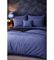 More Home Çift Kişilik Nevresim Takımı Lastikli Çarşaf   Tozlu Mavi