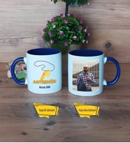 Antrenör Kupa Bardak Lacivert Fotoğraflı Antrenöre Hediye