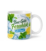 Limonata İçenlere Naneli Limonata Buz Gibi Ferahlık Kupa Bardak Hediye